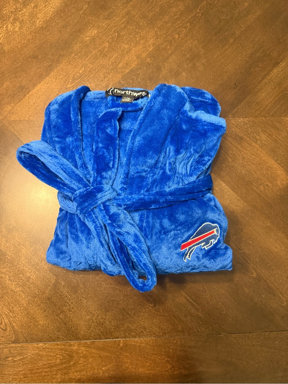 Northwest Blue Buffalo Plush Robe - Team Logo